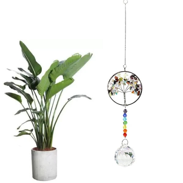 Crystal Ball Prism Kattokruunu Sun Catcher, riippuva kristalli