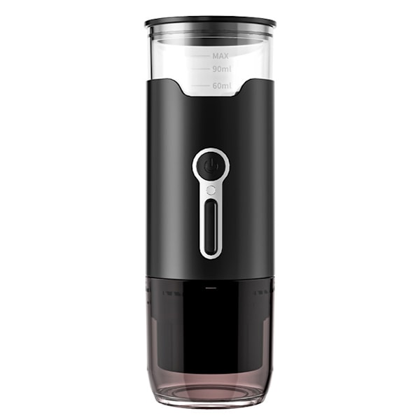 Elektrisk Portabel Kaffebryggare, USB-uppladdningsbar med Keramisk Malningsteknik, Kompakt & Transparent för Espressobryggning, Långsam Malning Bevarar