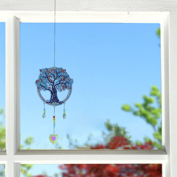 DIY Sun Catcher Diamond Maleri Wind Chime Crystal Art Pendant