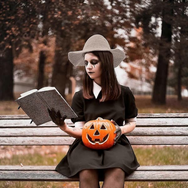 Halloween Heksehatt Stoff Heksehatt for Dekor 1 Stk Halloween Tilbehør A