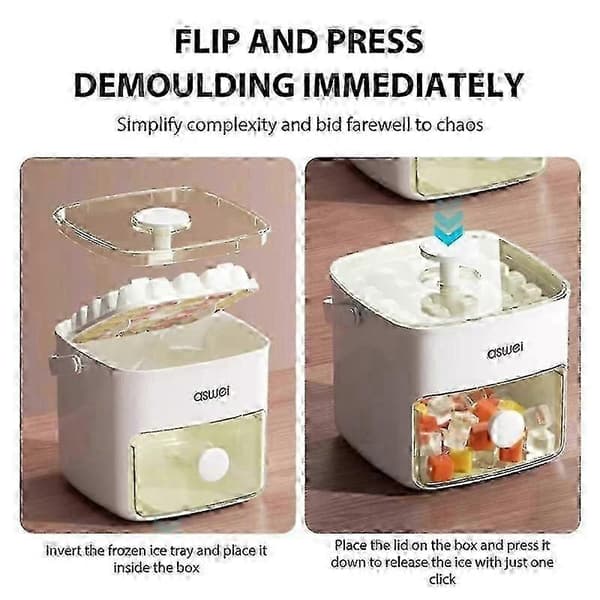 Bærbar ismaskine – 48-ternings bordmodel m/ et-klik-udløsning 26-27 A