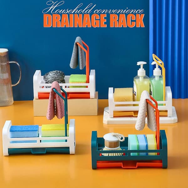 Diskbänk Svamphållare med Droppbricka Diskbänk Caddy Organizer A