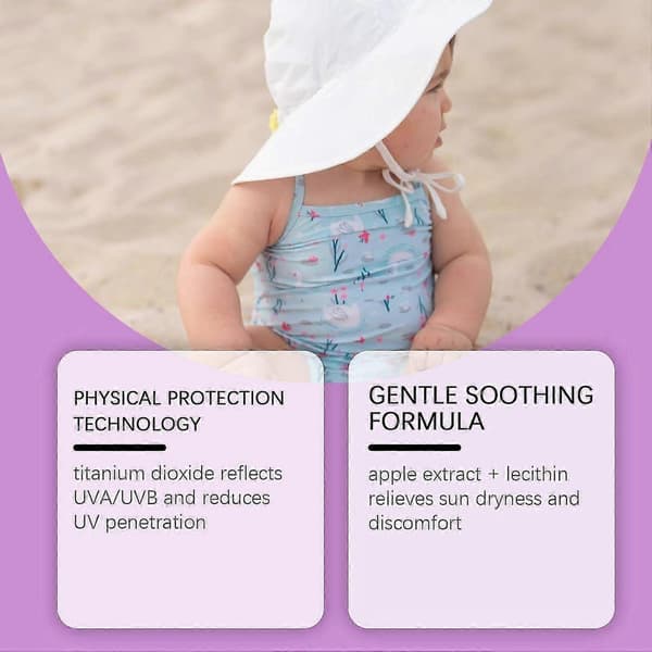 Ansigts solcreme SPF 50, Solcreme Ansigt 50 til børn, Solbeskyttelse Parfumefri, Ansigts solcreme med A