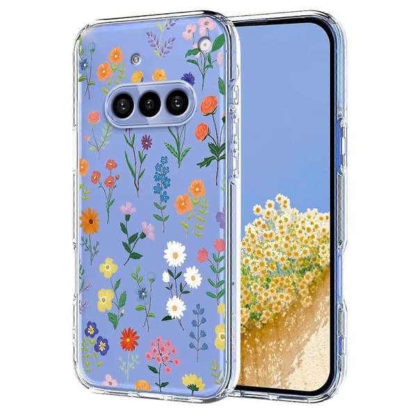 Blomstermønster Malet TPU Telefoncover til Nothing Phone 3a