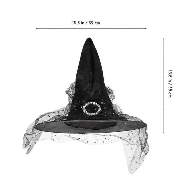 Halloween-noitahattu juhliin, 12 kpl asustetarvikkeita A