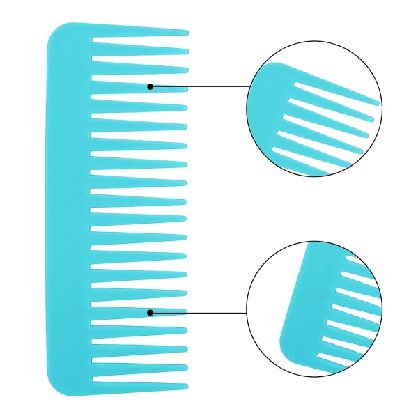Leveähampaiset hiuskammat: 3 kpl leveähammaskampa kiharille hiuksille