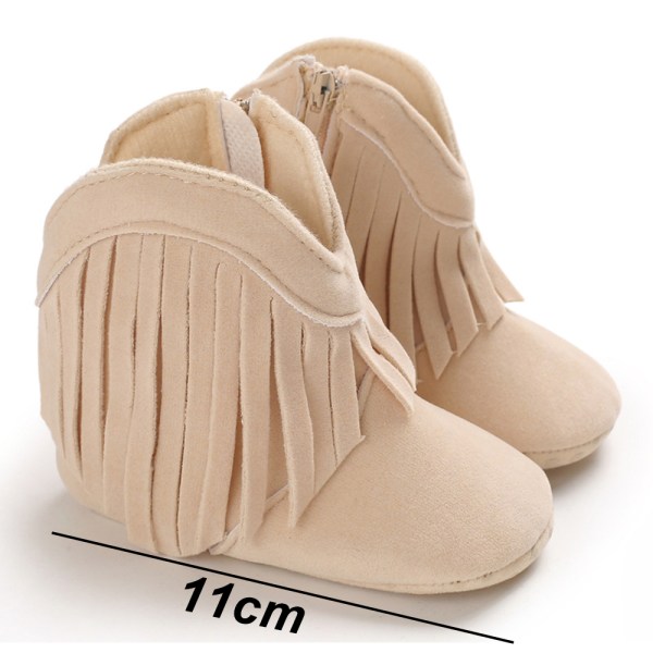 Baby shoes baby tassel warm boots winter warm cotton shoes