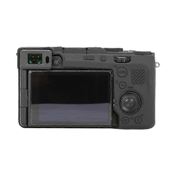 Blankt blødt silikonebeskyttelsesetui sort til Sony ILCE-7CM2 / A7C II / A7CR