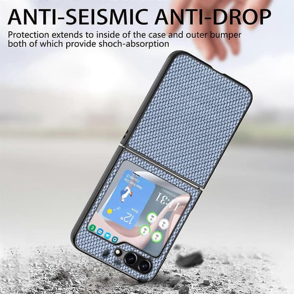 Karbonfiber sammenleggbart telefondeksel til Samsung Galaxy Z Flip5