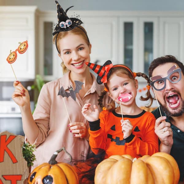 Noitahattu-panta Halloween-silmäkoriste juhla-asuun A