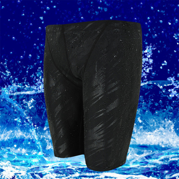 Mustat vedenpitävät uimahousut Miesten uimapuku varustettuna