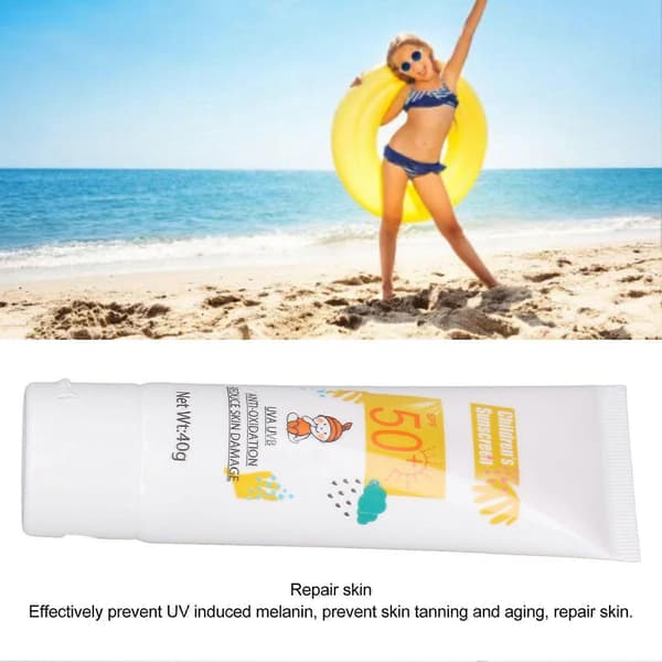 Børnesolcreme, SPF 50+, 4 stk. (40g hver), Til udendørs brug A