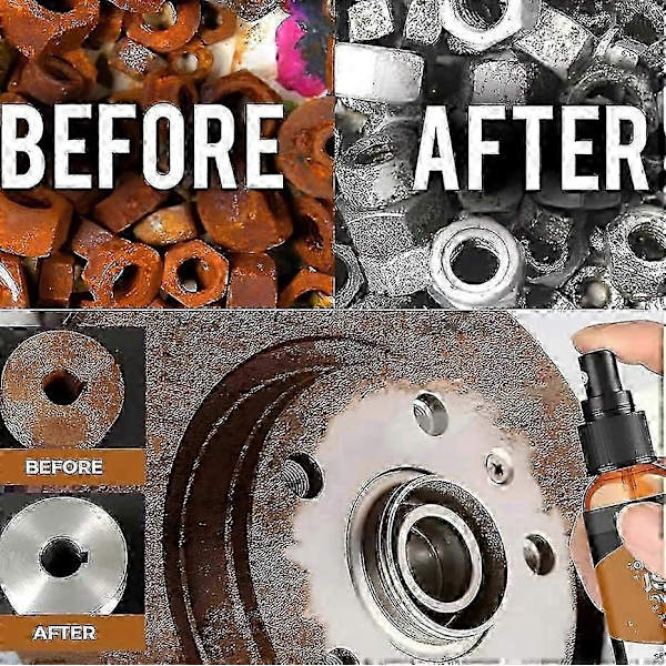 Rust- og ripefjerner spray for metallbiler A
