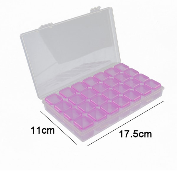 Rhinestone Organizer Box, 3D Acrylic Nail Charms Storage Box