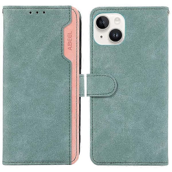 ABEEL Kompatibel med iPhone 15 Plus telefoncover Farvematchende RFID-kortpladser etui A
