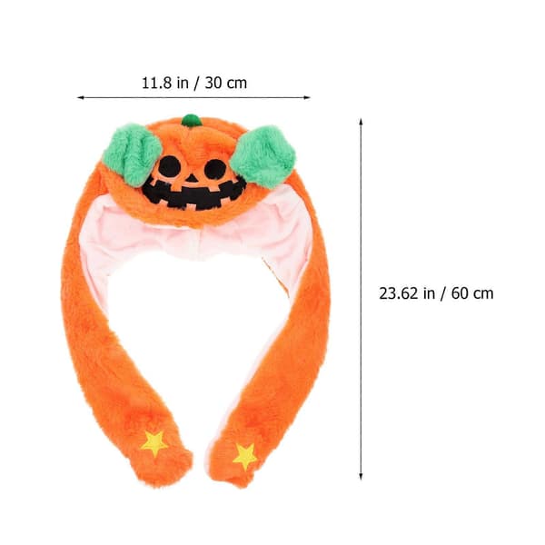 Orange Halloween Dekorativ Öronrörlig Hatt för Fest A