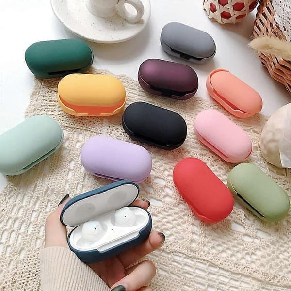 Til Samsung Galaxy Buds Bluetooth-øretelefoncover Ensfarvet Mat Etui Cover Til