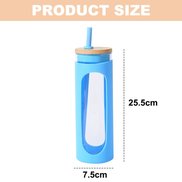 600ml candy-colored glass glass, high temperature resistant