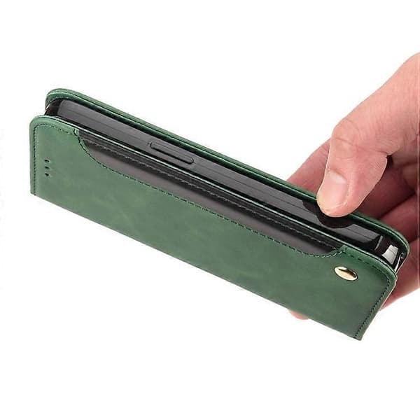 Kompatibel med iPhone 16 Plus Fodral PU Läder Stötsäkert Skydd Plånboksfodral A