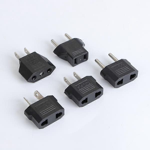 Stik US til EU-stik Strøm 2 flade ben US til EU-stik Adapter Konverter Adapter Rejse