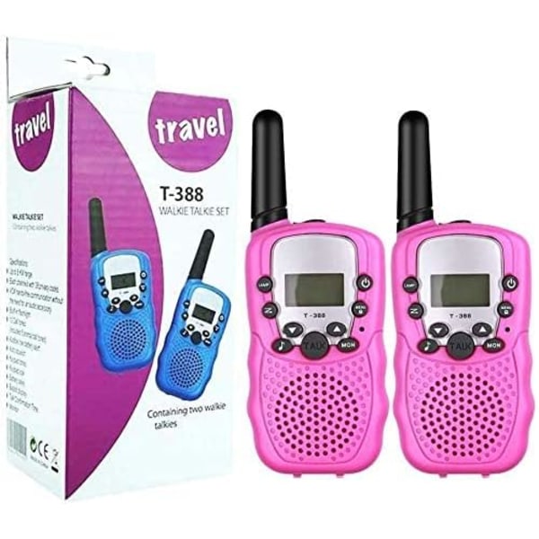 2 x lasten radiopuhelin, 2-suuntainen radio 8-kanavaisella LCD-näytöllä VOX-taskulamppu 10 soittoääntä kanavalukko walkie-talky-lahjalelu lapsille (akku)