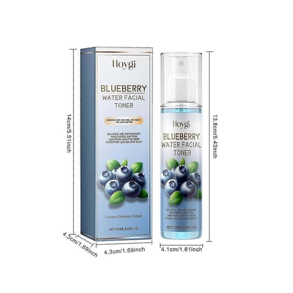 HOYGI Blåbärsvatten Ansiktsvatten Blåbärsvatten Ansiktsvatten Ansiktsfuktighetskräm Hud 100ml Sunshine100 25-26 A