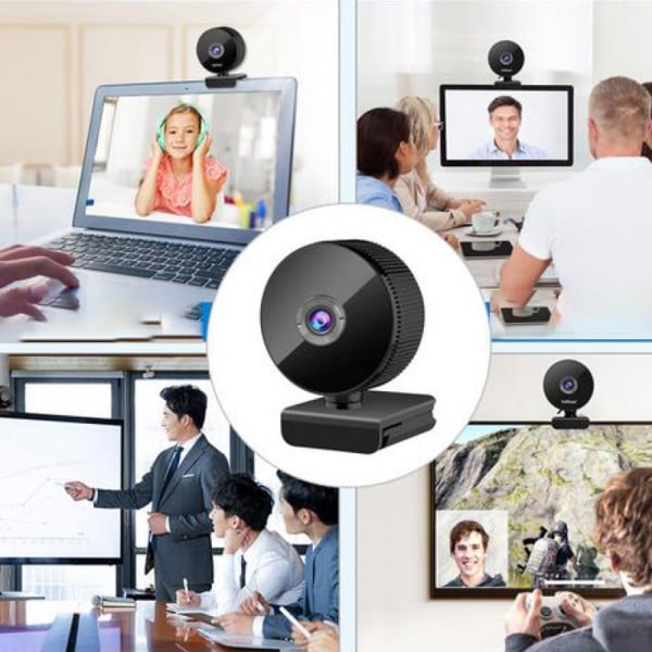 eMeet Webcam 1080P - C950 Full HD-webkamera med automatisk lyskorrektion, mikrofon med støjreduktion, 70° vidvinkel, webkamera med elektronisk