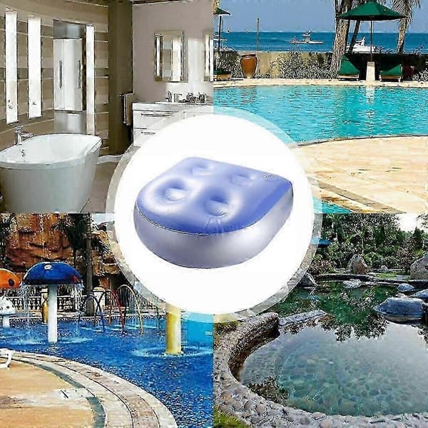 Oppblåsbart sete Spa Boblebad Spapute Booster med sugekopper for voksne A