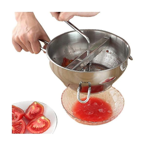 Potatispress Rostfritt Stål Grönsaker Frukter Puré Pressverktyg Pumpakvarn Matmosningssats A
