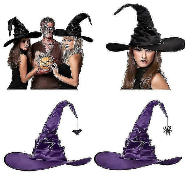 Heksehatte Halloween Kostume Tilbehør Til Halloween Fest Dekoration-XK6330 A