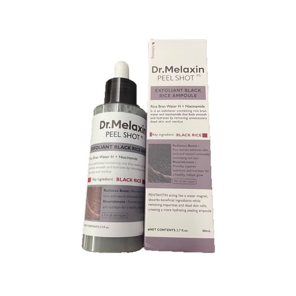 2PCS PEEL SHOT GLOW EXFOLIANT RICE AMPOULE (VITT RIS/SVART RIS) 25-26