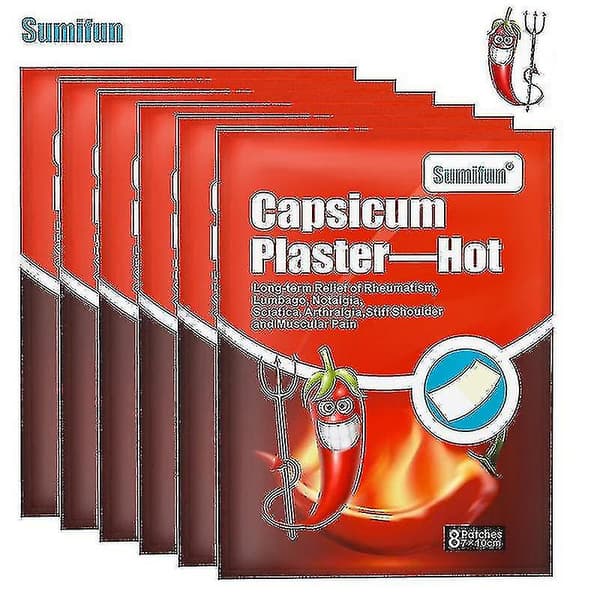 Peppar Capsicum Plåster Smärtlindrande Plåster Rygg/nacke/axel För Led/artrit Plåster A