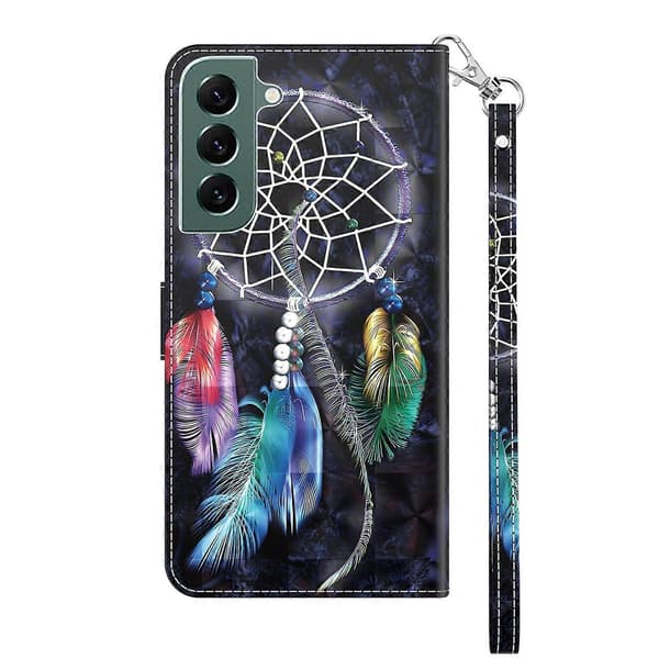 För Samsung Galaxy S22 5G 3D Målat Läderfodral