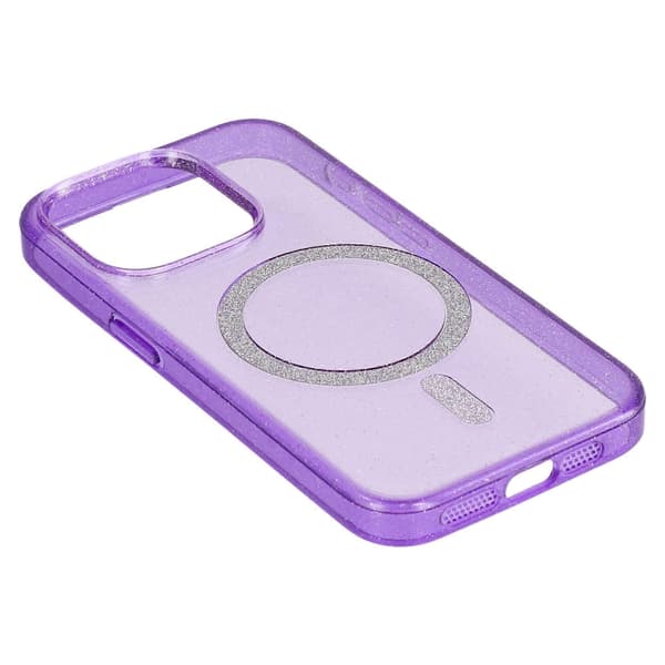 Fodral för iPhone 14 Pro kompatibelt med MagSafe 2,0 mm PC + TPU Glitter Mobilskal