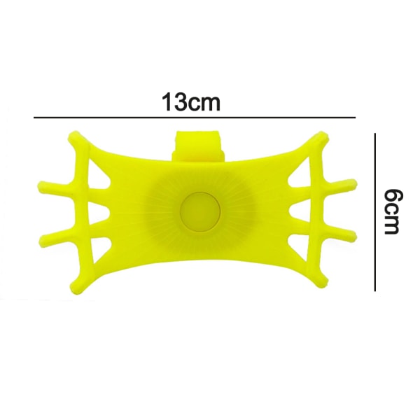 Universal cykeltelefonholder, roterbar telefonholder til cykel, Sil