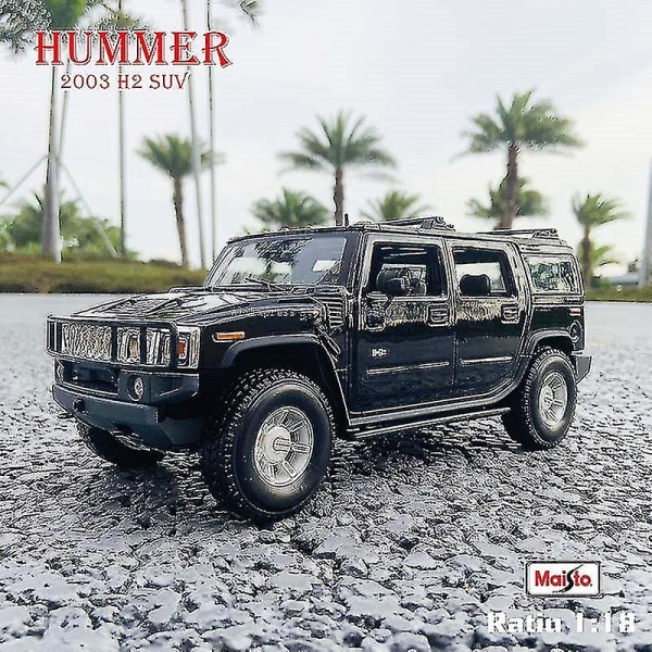 Hummer H22 Maisto 1:18 Hummer H2 Staattinen Simulaatio Die-Casting