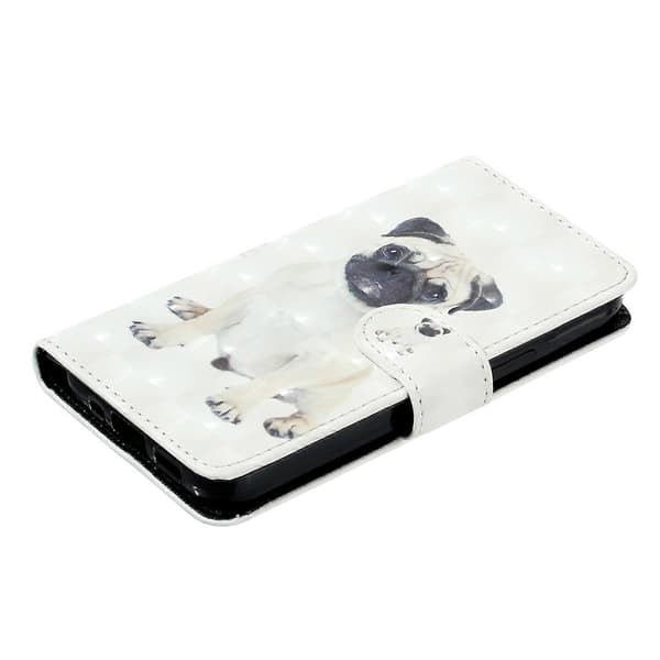 Til iPhone 17 Pro Max Pung Etui 3D Mønster Trykt Læder Telefoncover med Rem A