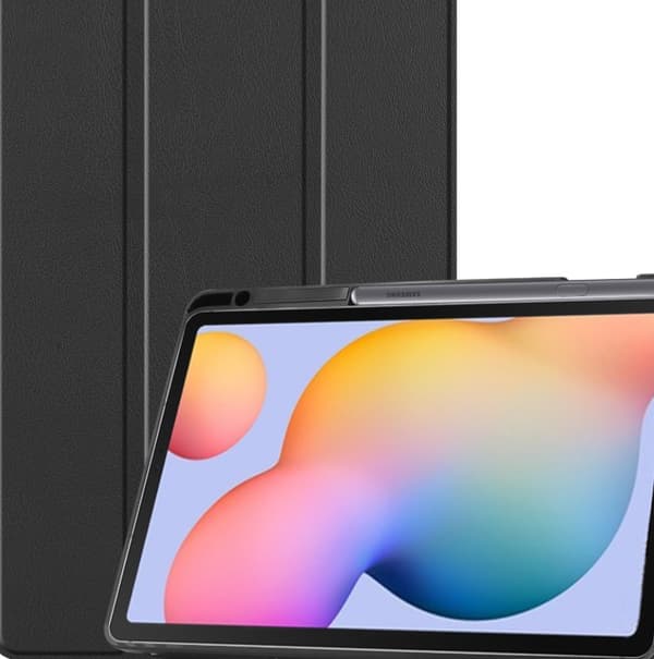 Tzapa for Samsung Galaxy Tab ssh lite Black Suitable for Samsung Tab S6 Lite P610 tablet protective case P615 TPU soft shell pen slot protective
