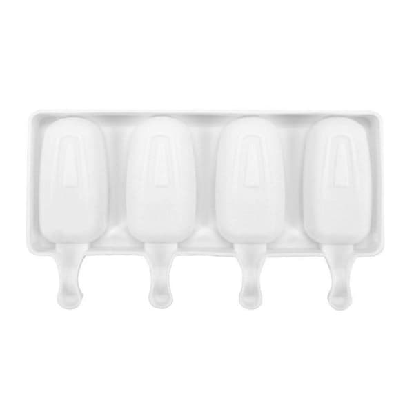 1 stk silikonisform, silikonispinneform, gjenbrukbar ispinneform med tre, BPA-fri A