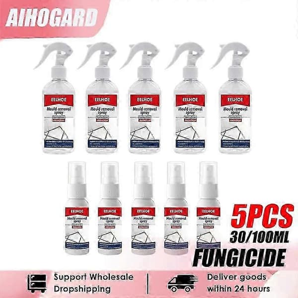 Husholdningsmuggfjerner Spray Muggrensemiddel Møbler Flisfjerning Gulv Vegg (30ml 1stk) A