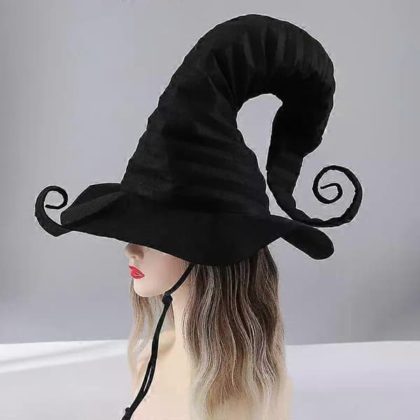 Den Vibrerande Gyllene Halloweenhäxhatten Passar För Halloweenfest Rollspel Och Temafest Sminkfester A