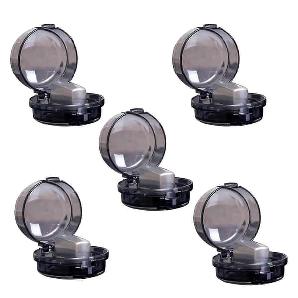 Barnsäkra spisknoppskydd (5-pack), plastskydd för gas- och elspisar A