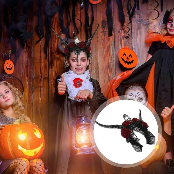 Horn Pannebånd Antilope Hodeplagg for Dekor Halloween Bruk A