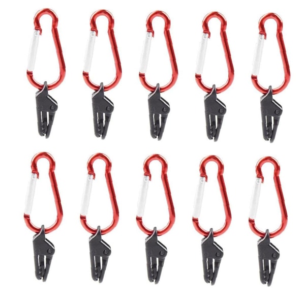 Markiseklemme Clips Presenningklemme Vindtæt Klemme med Karabinhage