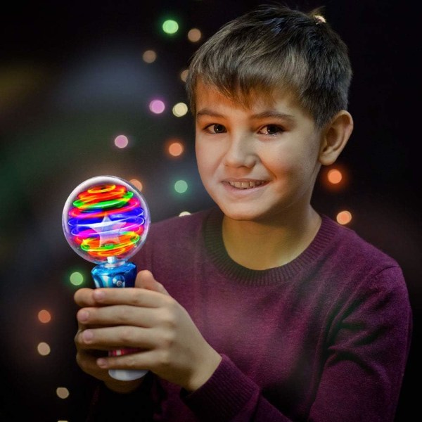 Leksaksstav med lysande magic boll för barn ＄Blinkande LED-stavar