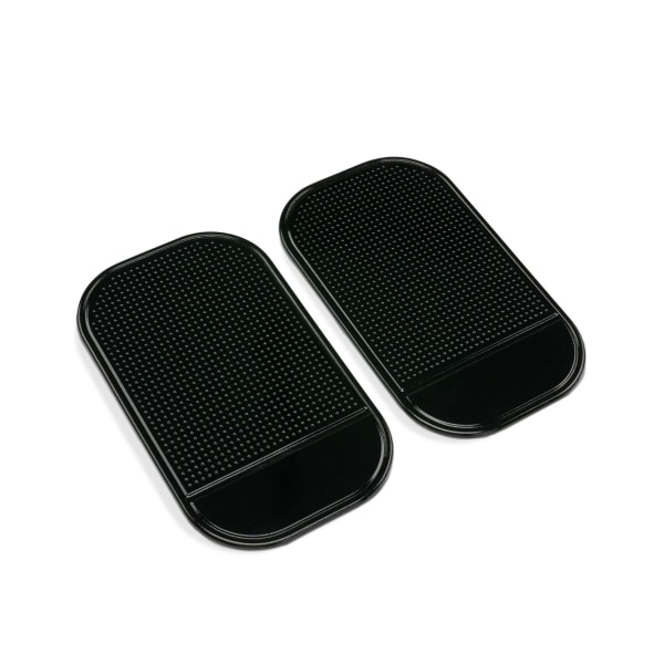2 x halkskyddsmattor för mobiltelefoner - bilhållare utan lim för smartphones, glasögon etc. - självhäftande matta för instrumentbrädan - set om 2 st.