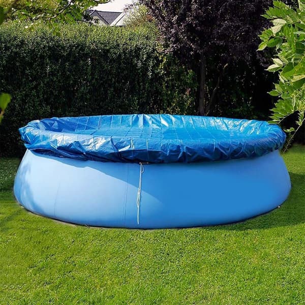 Poolskydd i tyg Uppblåsbart poolskydd Ponchoskydd Utomhus Dammtätt Regntätt Poolskydd A