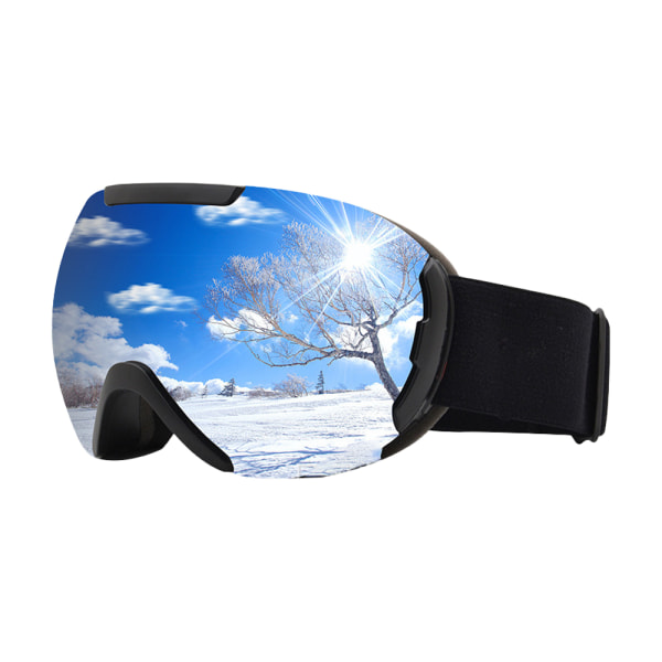 Skibriller dobbel antidugg, beskyttelsesbriller mot snøvind