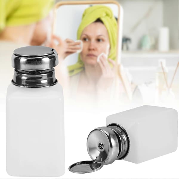 200ML Plastpumpdispenser Tom Plastvätskeförvaringsflaska för nagellack A