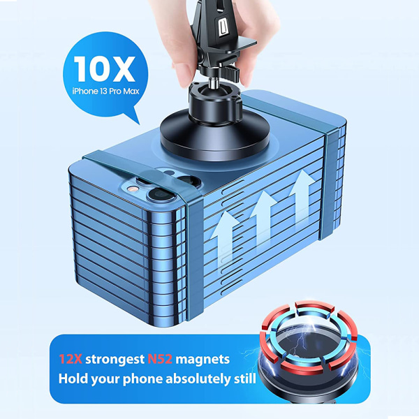 Magnetisk telefonholder for bil [Sterkeste magnetiske] Magnetisk telefon